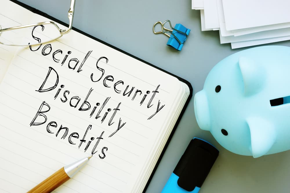The photo illustrates the concept of Social Security Disability Benefits within a business context.






