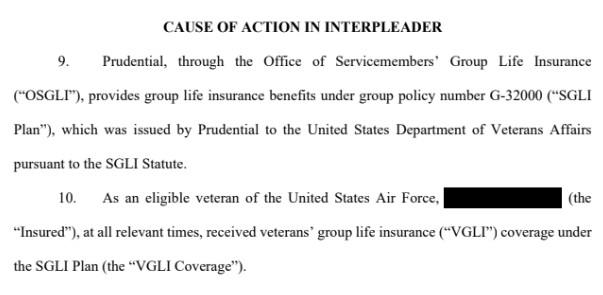 Cause of action in interpleader example